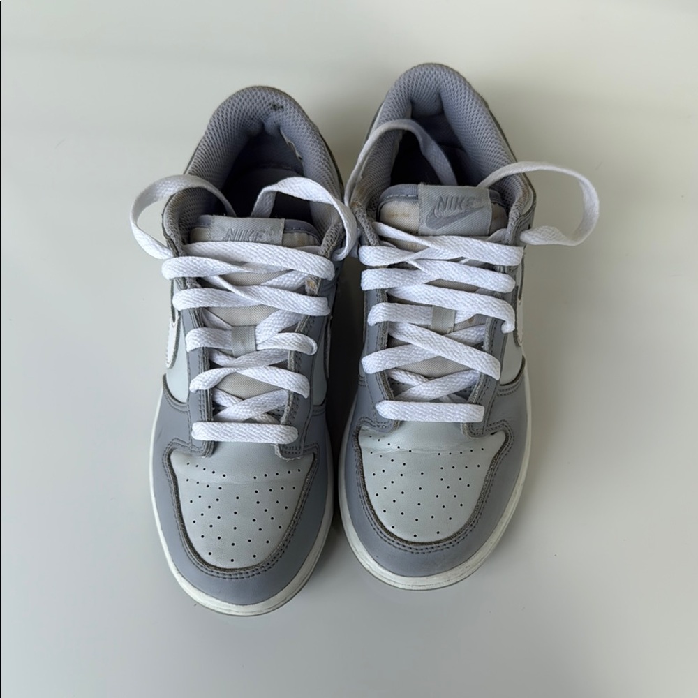 Nike Dunk Low GS Pure Platinum Wolf Grey Kids Youth Casual Shoes  size 3